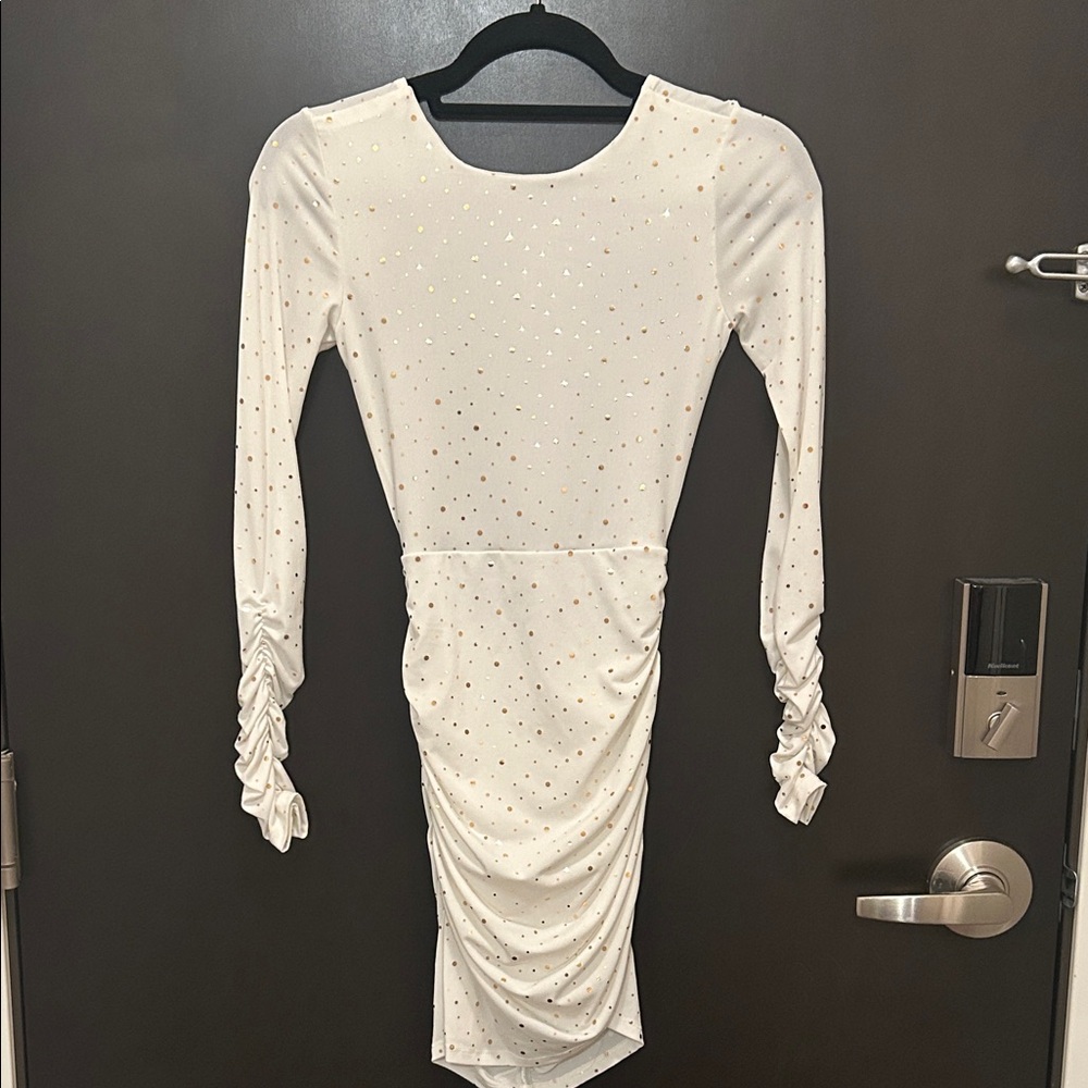 Lucy in the Sky Open Back Ruched Dress